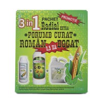 Pachet Radial Porumb curat 0.5 Ha, Solarex, contine erbicid pentru buruieni monocotiledonate si dicotiledonate (Radial Extra+ Compas Super) si ingrasamant foliar (Solar Verde) - 1