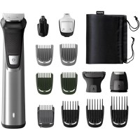 Aparat de tuns barba si parul Philips Multigroom 14 in 1 MG7745/15, Acumulator, 1-16 mm, Negru/Argintiu - 1