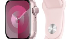 Apple Watch S9, GPS, 41mm, Pink Aluminium Case, Light Pink Sport Band - M/L