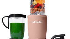 Blender Nutribullet Pro Mineral NB907MACL, 900 W, 710/946 ml, Capac To-Go, Roz argila mat