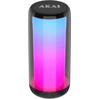 Boxa portabila Akai CS2 GLOW, 10W, Bluetooth, Negru - 1