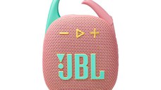 Boxa portabila JBL Clip 5, Bluetooth, IP67, Auracast, Roz