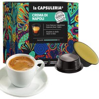 Cafea Crema di Napoli Mio, 128 capsule compatibile Lavazza a Modo Mio, La Capsuleria - 1