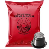 Cafea Crema di Sicilia, 100 capsule compatibile Nespresso, La Capsuleria - 1