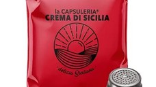 Cafea Crema di Sicilia, 100 capsule compatibile Nespresso, La Capsuleria