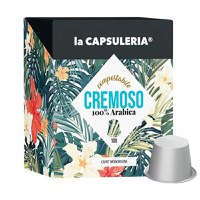 Cafea Cremoso 100% Arabica capsule biodegradabile, 100 capsule compatibile Nespresso, La Capsuleria - 1