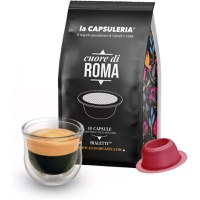 Cafea Cuore di Roma, 10 capsule compatibile Bialetti, La Capsuleria - 1