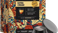 Cafea Extra Cream Mio, 128 capsule compatibile Lavazza a Modo Mio, La Capsuleria