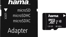 Card de memorie Hama MSDXC128GB, 128GB, Clasa 10 + Adaptor