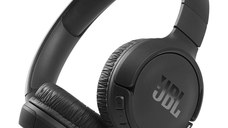 Casti audio On-Ear JBL Tune 510, Bluetooth, Asistent vocal, Multi-point, Pure Bass, Autonomie 40 ore, Negru