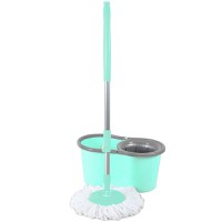 Galeata magic mop LISA ZLN-1389, Mop rotativ 360 grade, Capacitate galeata 12L, Bleu - 1