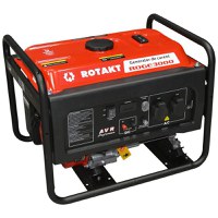 Generator De Curent Pe Benzină Rotakt ROGE3000 3.0 KW, AVR, Voltmetru, Iesire De 12V, Consum de 1,09L/oră - 1