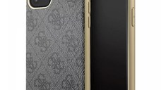 Guess Husa 4G Metal Gold Logo iPhone 11 Gri