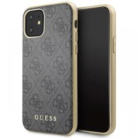 Guess Husa 4G Metal Gold Logo iPhone 11 Gri - 1