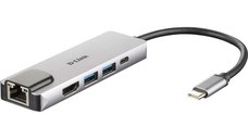 Hub USB D-Link DUB-M520, 5-in-1, USB Type C, 2 x USB 3.0, 1 x HDMI, 1 x RJ-45