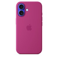 Husa de protectie Apple Silicone Case pentru iPhone 16, MagSafe, Fuchsia - 1