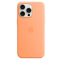 Husa de protectie Apple Silicone Case with MagSafe iPhone 15 Pro Max, Orange Sorbet - 1