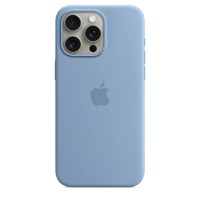 Husa de protectie Apple Silicone Case with MagSafe iPhone 15 Pro Max, Winter Blue - 1