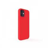 Husa iPhone 12 Mini Lemontti Liquid Silicon Red - 1