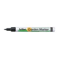 Marker Artline Garden, Pentru Uz Exterior (gradina), Corp Metalic, Varf Rotund 0.8mm - Negru - 1