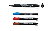 Marker Artline Supreme Calligraphy, Varf Tesit Din Fetru 4.0mm - Negru