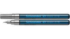 Marker Cu Vopsea Schneider Maxx 278, Varf Rotund 0.8mm - Argintiu