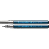 Marker Cu Vopsea Schneider Maxx 278, Varf Rotund 0.8mm - Argintiu - 1