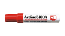 Marker Pentru Tabla De Scris Artline 5100a, Corp Metalic, Varf Rotund 5.0mm - Rosu