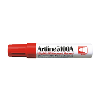 Marker Pentru Tabla De Scris Artline 5100a, Corp Metalic, Varf Rotund 5.0mm - Rosu - 1