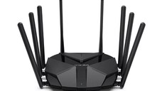 Mercusys MR90X Dual-Band WiFi 6 Router (AX6000), Viteza wireless: 4804 Mbps (5 GHz) + 1148 Mbps (2.4 GHz), 8 x Antene externe.