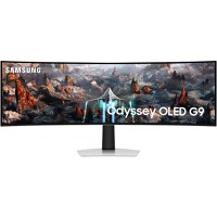 Monitor Curbat Samsung Odyssey G9, 49", QHD, OLED, FreeSync, 240Hz, 0.03Ms, Culoare Argintiu - 1