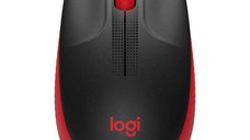 Mouse wireless Logitech M190, Rosu