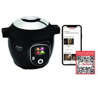 Multicooker inteligent Tefal Cook4Me+ Connect CY855830, 1600W, 6L, 6 moduri de gatire, 150 de retete, Aplicatia dedicata, Negru - 1