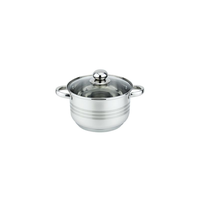 Oala cu capac Floria ZLN-4069, Inox, 24 x 15 cm, 5.5 L - 1