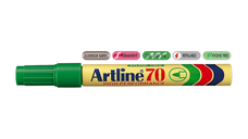 Permanent Marker Artline 70, Corp Metalic, Varf Rotund 1.5mm - Verde