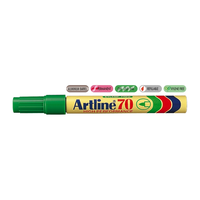 Permanent Marker Artline 70, Corp Metalic, Varf Rotund 1.5mm - Verde - 1