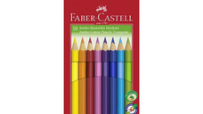 Set 10 Creioane Colorate Faber-Castell Jumbo, Triunghiulare