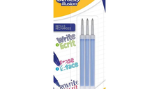 Set 3 Rezerve Roller Bic Gelocity Illusion, Albastre