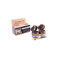 Set tus eyeliner gel + fard sprancene Kiss Beauty eyebrow&eyeliner gel - 1