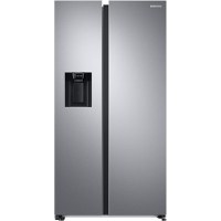 Side by side Samsung RS68A854CSL/EF, 634 l, Full No Frost, Twin Cooling Plus, Compresor Digital Inverter, Dozator apa si gheata fara racordare, Clasa C, H 178 cm, Inox - 1