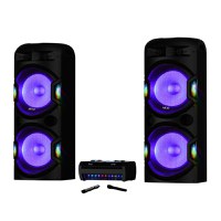 Sistem audio 2.1 cu amplificator Akai Y5, 480W RMS, Bluetooth, Negru - 1