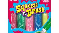 Squeeze'n Brush - 5 culori cu sclipici