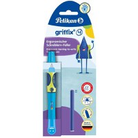 Stilou Griffix pentru dreptaci Neon Fresh Blue Pelikan - 1