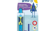 Stilou Griffix pentru dreptaci Neon Fresh Blue Pelikan