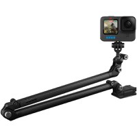 Suport tip brat GoPro cu prinderi adezivi, Negru - 1