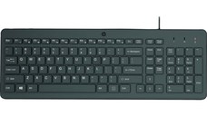 Tastatura cu fir HP 150, Cablu 1 m, USB, Negru