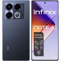 Telefon mobil Infinix Note 40 4G, 256GB, 8GB RAM, Dual SIM, Obsidian Black - 1