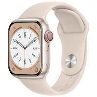 Apple Watch Series 8 2022, GPS + Cellular, Aluminium 41mm N/A Starlight Foarte bun - 1