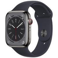 Apple Watch Series 8 2022, GPS + Cellular, Stainless Steel 41mm N/A Graphite Ca nou - 1