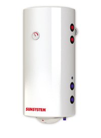 Boiler termoelectric Sunsystem MB NL2 120 PRL cu doua serpentine, 120 litri, putere serpentina 9 kw, putere electrica 3 KW, serpentine pe partea dreapta, reglaj extern al temperaturii, izolatie termica - 1